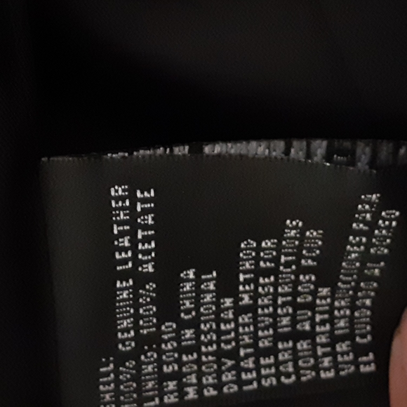 Kasper soft black leather jacket with zip from medium size small - Picture 5 of 6